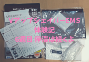 VアップシェイパーEMS体験記6週目停滞は続くよ
