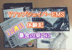 VアップシェイパーEMS体験記12週目 暴食の果てに