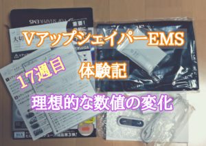 VアップシェイパーEMS体験記17週目 理想的な数値の変化