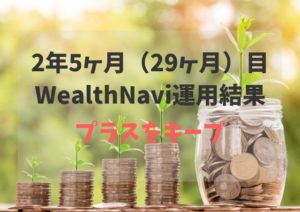 2年5ヶ月（29ヶ月）WealthNavi（ウェルスナビ）運用結果