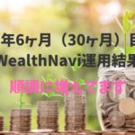 2年6ヶ月（30ヶ月）WealthNavi（ウェルスナビ）運用結果