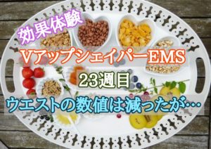 vアップシェイパーems効果体験23週目 ウエストの数値は減ったが…