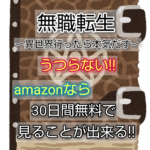無職転生がうつらない!! amazonなら30日間無料で試聴できるよ!!