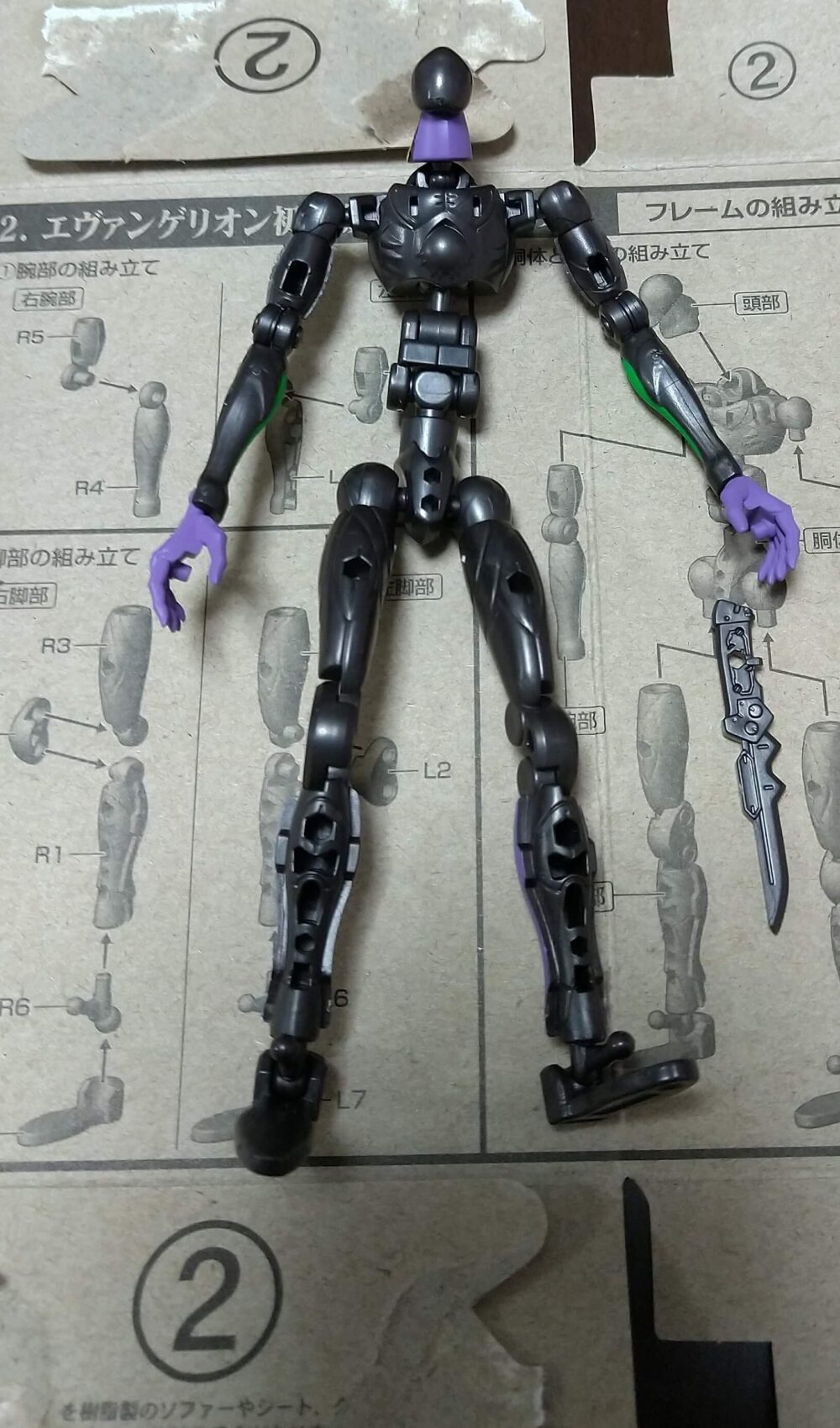 EVA-FRAME02エヴァンゲリオン初号機フレームセット　組み立て完了