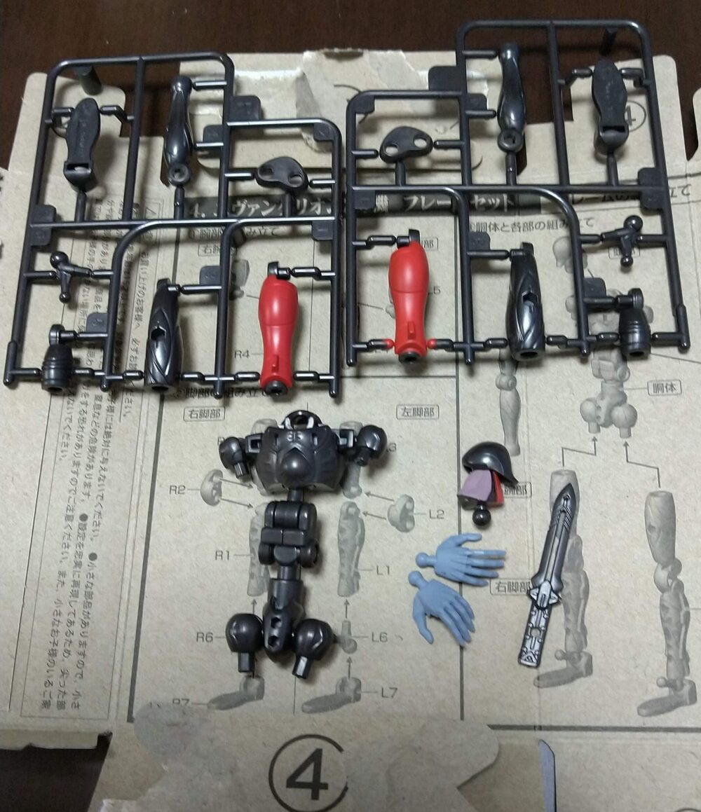 EVA-FRAME04エヴァンゲリオン2号機フレームセット　組み立て図
