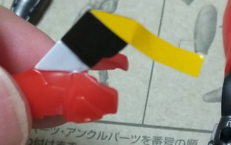 EVA-FRAME08エヴァンゲリオンオプションセットB　シールはり方