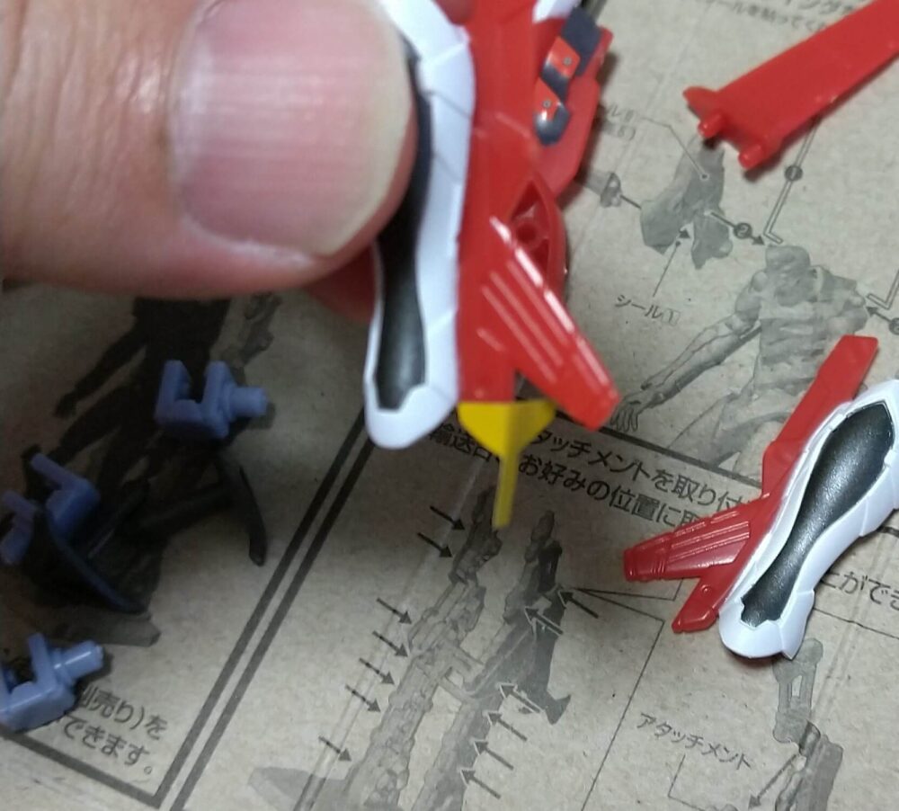 EVA-FRAME08エヴァンゲリオンオプションセットB　シールはり方