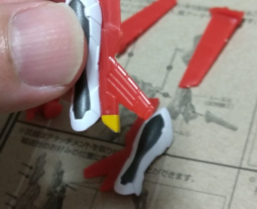 EVA-FRAME08エヴァンゲリオンオプションセットB　シールはり方