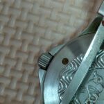 腕時計文字盤うらのよごれをミラブルシャワーヘッドで落とす前