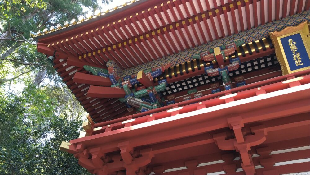 久能山東照宮楼門の装飾